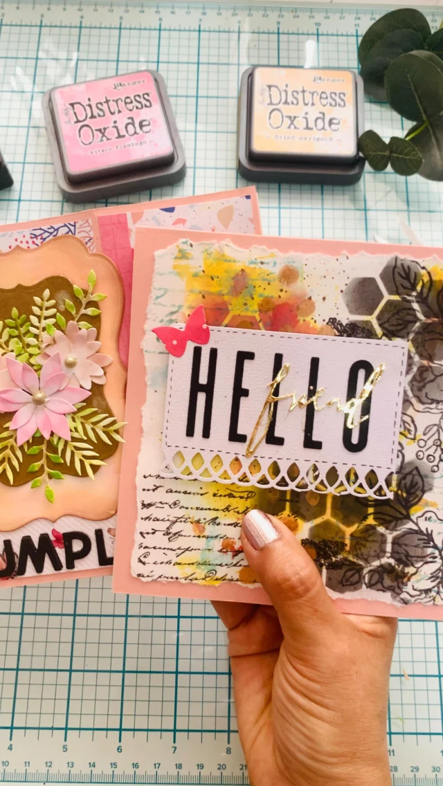 ¿A que nos encantan las tarjetas? Hoy me puse a jugar a diseñar estar tarjetas, sin una idea preconcebida, solo tenía ideas sueltas que bailaban por mi cabeza😅

Esto era sencillo, se trataba de probar estilos, colores y texturas diferentes y reutilizar restos de papel y materiales que tengo guardados y que quería que salieran de la sección, “algún día los utilizaré”😂

Este es el resultado.  Son dos diseños de tarjeta de felicitación; una con técnica de mixed media y la otra estilo scrapbooking. ¿Qué os parece el resultado? Al final, las tarjetas ya tienen dueño y pronto viajarán a tierras lejanas. 

Animaros a jugar, probar colores, combinar texturas o hacer nuevas mezclas, solo para ejercitar tu creatividad y si sale mal, no pasa nada, se vale equivocarse y de los errores se aprender y quien sabe… también de descubren diseños nuevos. 😉

#tarjetasdecumpleaños
#mayflamenco 
#mixedmedia
#scrapboking 
#tarjeteria